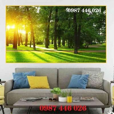 Gạch tranh phong cảnh 3d đẹp HP722