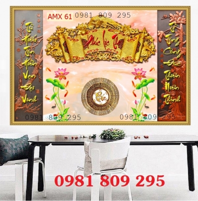 Tranh phúc lộc thọ , gạch tranh ốp ban thờ
