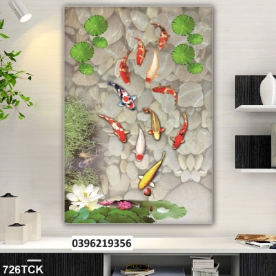 Tranh cá chép treo tường