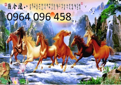 tranh gạch 3d - gạch tranh 3d bát mã - 765SN