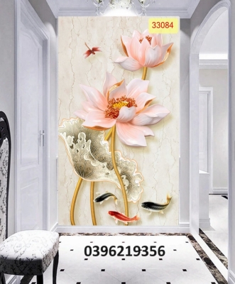 Tranh gạch hoa 3D đẹp trang trí