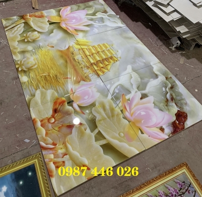 Gạch ốp tường, gach trang trí tường đẹp phòng khách HP9822