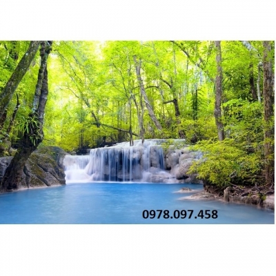 Tranh phong cảnh thiên nhiên giao hòa - gạch tranh 3D
