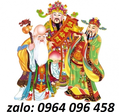 Tranh gạch 3d ốp tường phúc - lộc - thọ - PK87