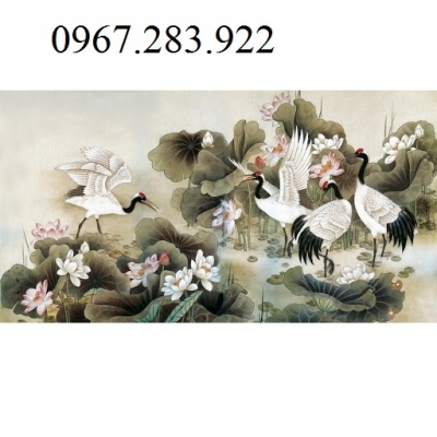 Tranh 3D- Tranh chim Hạc
