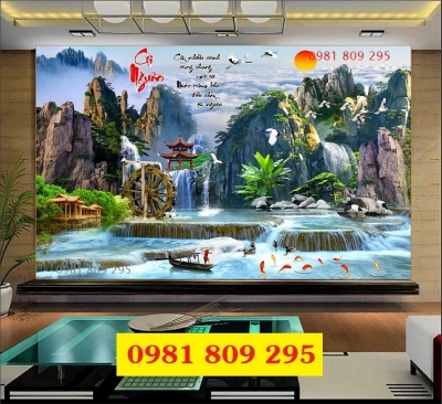 Tranh gạch phong cảnh 3d côi nguồn HD9292