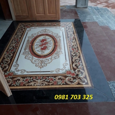 Chiếu nghỉ phòng khách- gạch thảm lát sàn