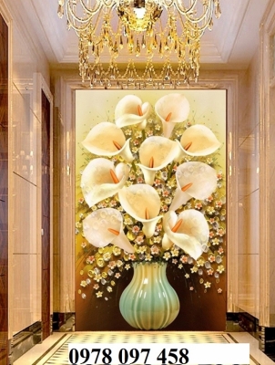 Gạch tranh 3D - tranh khổ dọc