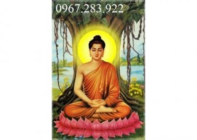 Tranh tường phật giáo phủ UV gạch men
