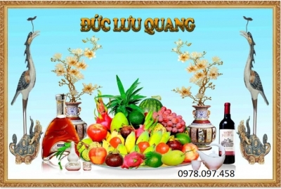 Tranh gạch 3D - tranh phòng thờ