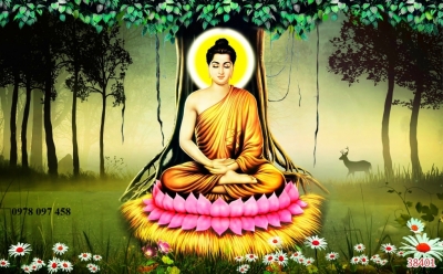 Tranh gạch - tranh Đức Phật