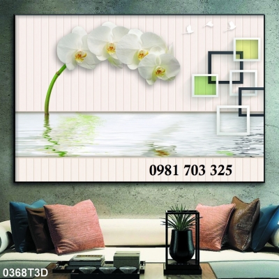 Tranh gạch hoa 3D ốp tường