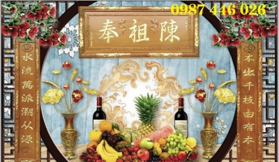 Gạch trang trí phòng thờ HP722