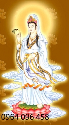 Tranh gạch 3d ốp tường phật phòng thờ - SHJ97