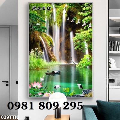 Gạch 3d cảnh thiên nhiên khổ đứng DS34