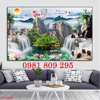 Gạch tranh phong cảnh , gạch tranh cao cấp 3d