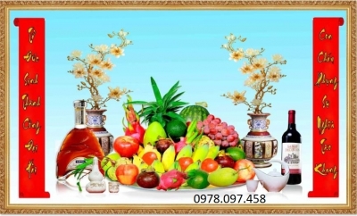 Tranh gạch 3D - tranh phòng thờ