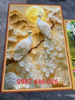 Ảnh thật tranh gạch men 3d HP98222