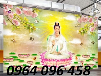 Tranh gạch 3d phật quan âm - 433XC