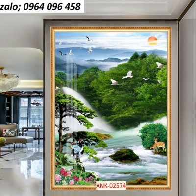 Gạch tranh 3d phong cảnh khổ đứng - DCX32