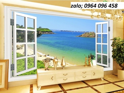 Tranh gạch 3d cửa sổ - HSX211