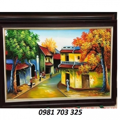 Tranh gạch - tranh đồng quê