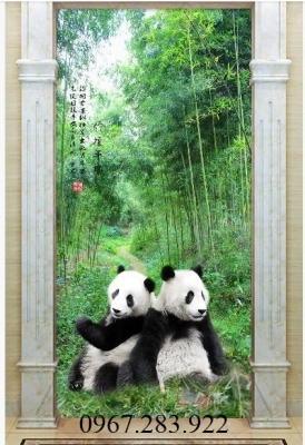 Tranh gạch trang trí- Tranh cây tre