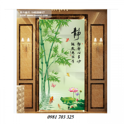 Tranh gạch men khổ đứng