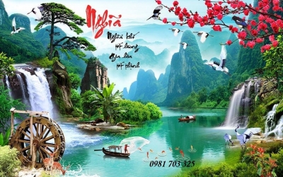 Gạch tranh 3D ốp tường