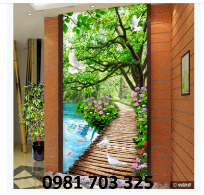 Tranh gạch men khổ đứng