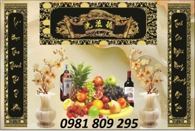 mẫu tranh phòng thờ- gạch tranh 3d