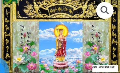 Gạch tranh 3d trang trí phòng thờ - SXCV622