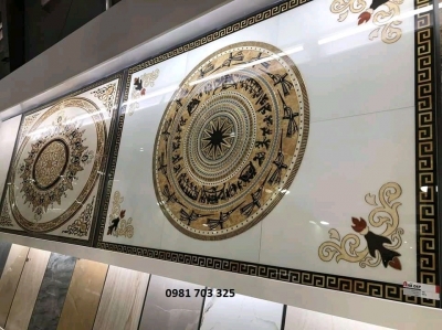 Thảm gạch trang trí đẹp phòng khách