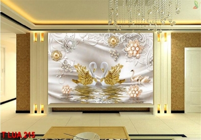 Tranh gạch 3d ốp tường sau ti vi - CXV4