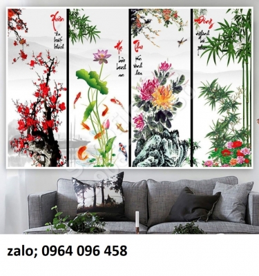 Tranh gạch 3d tranh 4 mùa - CX551