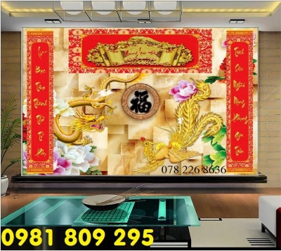 Tranh gạch rồng - gạch tranh ốp tường 3d