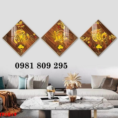 Tranh gạch chữ phúc lộc thọ HN9292