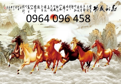 tranh gạch 3d - gạch tranh 3d bát mã - 765SN