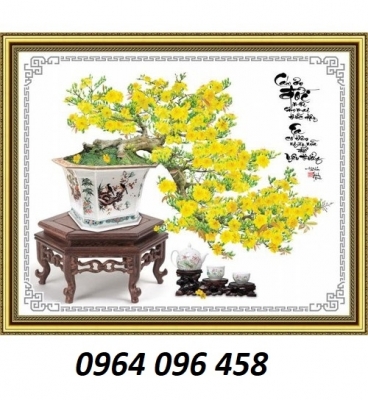 Tranh gạch 3d hoa mai - 042SM