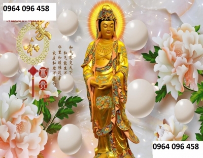 tranh gạch 3d mẫu tranh phật phòng thờ - DKN55