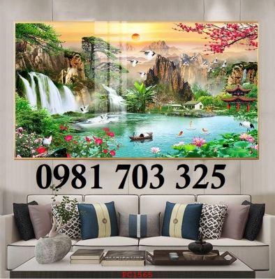 Gạch men 3D ốp tường phòng khách