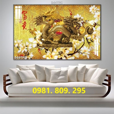 Gạch 3d rồng phượng , gạch tranh 3d