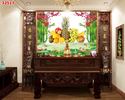 Gạch tranh phòng thờ, tranh ốp tường đẹp