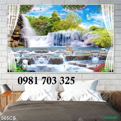 Tranh gạch 3D cửa sổ, tranh đẹp ốp tường