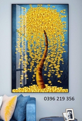 Tranh gạch men - Tranh phong thủy Cây Kim Tiền