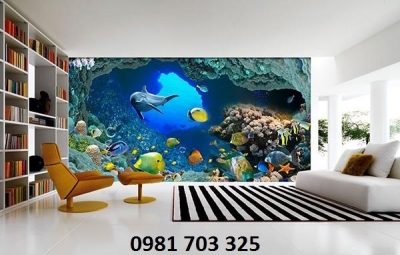 tranh gạch ốp tường phòng ngủ