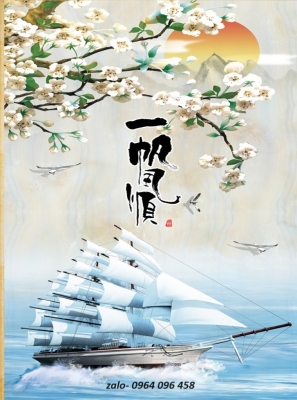 Tranh gạch 3d thuận buồm xuôi gió - SX63