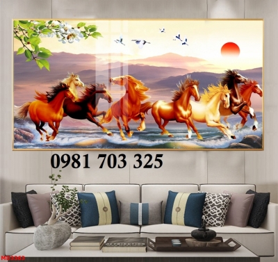 Tranh gạch phong thủy mã đáo thành công