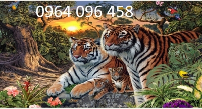 Tranh con hồ - tranh gạch 3d con hổ - HDS2