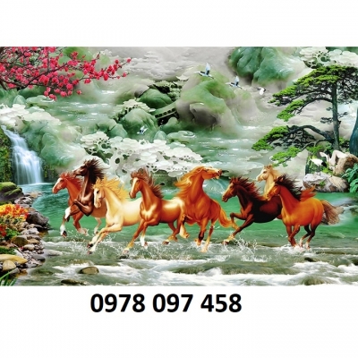 Mã đáo truy phong- gạch tranh 3D